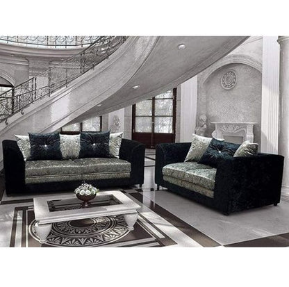 Luxury Crushed Velvet Sofa Set