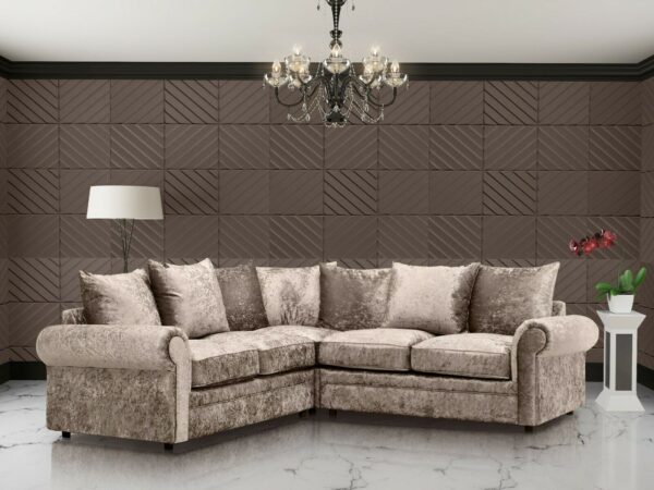 Luxury Crushed Velvet Sofa Set