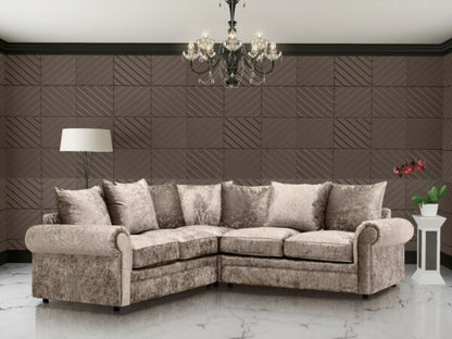 Luxury Crushed Velvet Sofa Set
