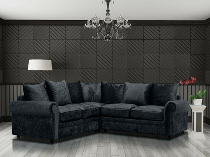Luxury Crushed Velvet Sofa Set