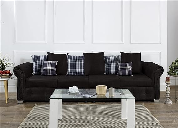 Oakland Scatter Back Faux Leather Corner Sofas