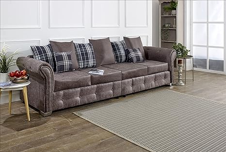 Oakland Scatter Back Faux Leather Corner Sofas