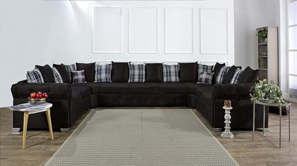 Oakland Scatter Back Faux Leather Corner Sofas