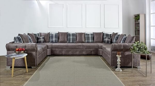 Oakland Scatter Back Faux Leather Corner Sofas