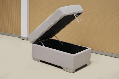 Suede Fabric Footstool