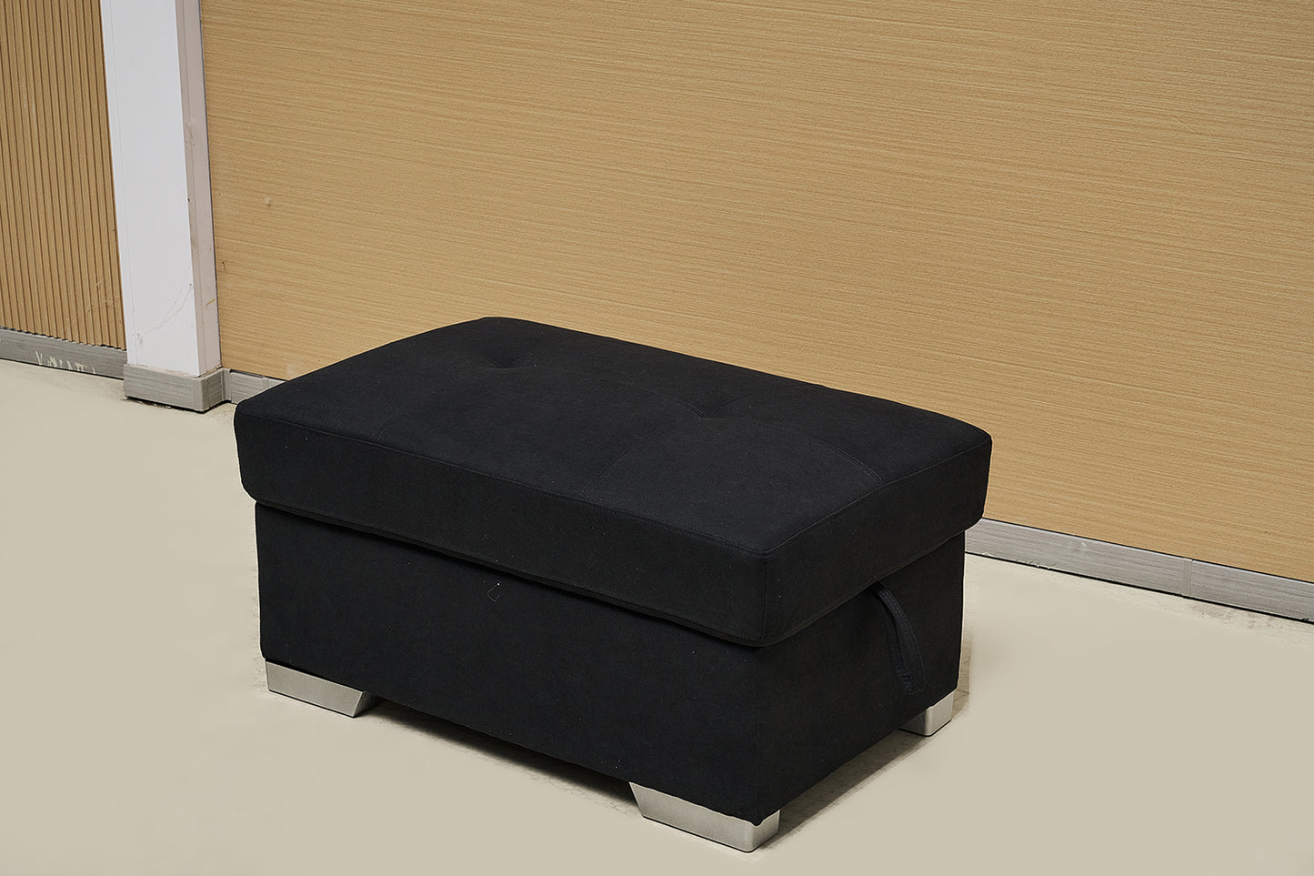 Suede Fabric Footstool