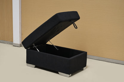 Suede Fabric Footstool