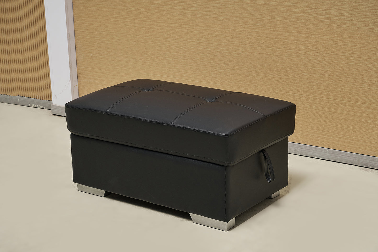 Anton Black & Grey Fabric Sofa Bed