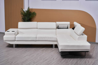 Classic Bonded Leather Corner Sofa