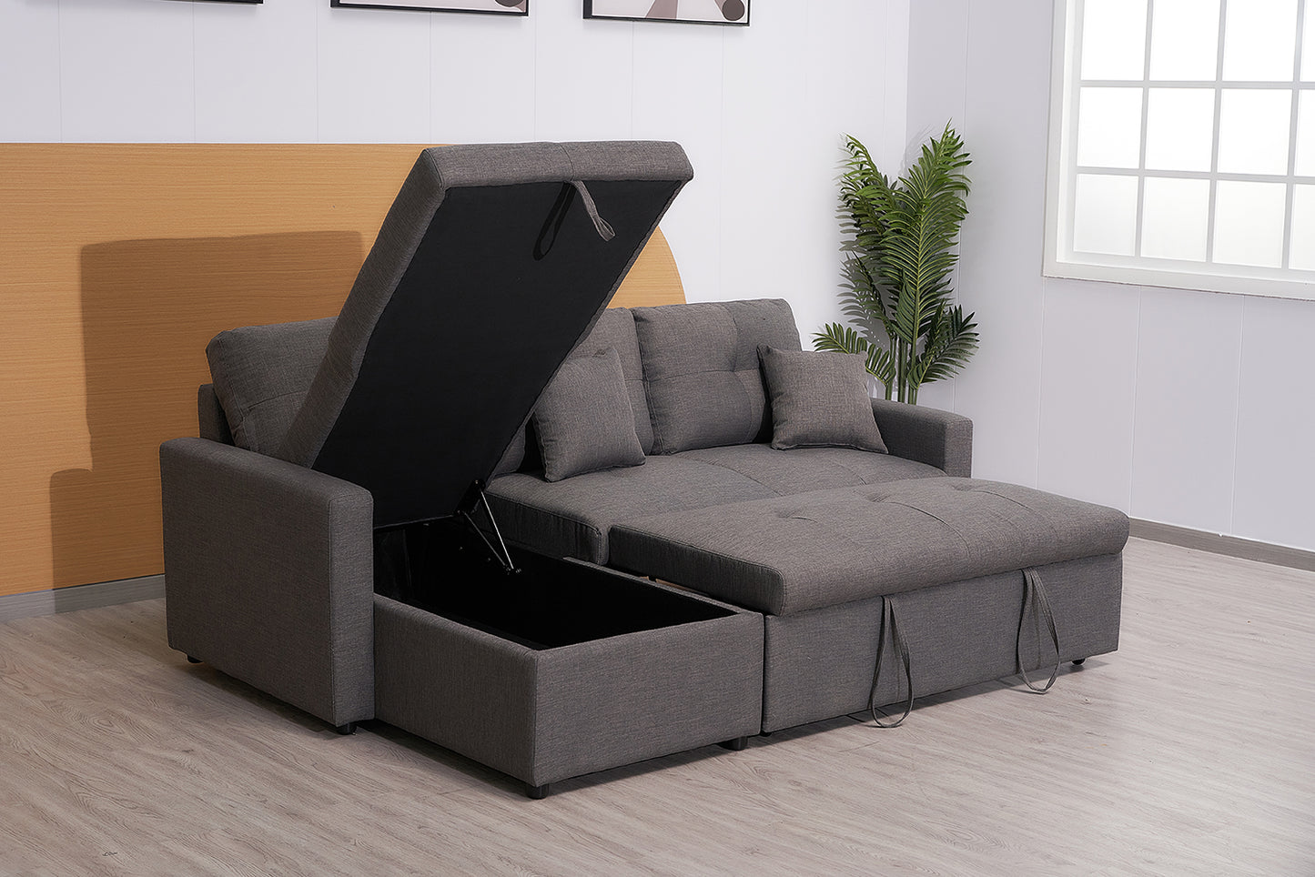 Luxury Fabric Corner Sofa Bed On Sale