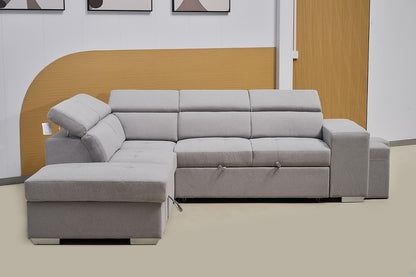 Multi-functional Fabric Corner Sofa Bed
