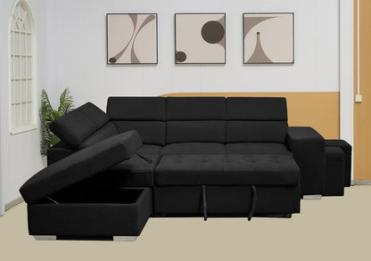 Multi-functional Fabric Corner Sofa Bed