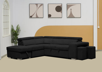 Multi-functional Fabric Corner Sofa Bed