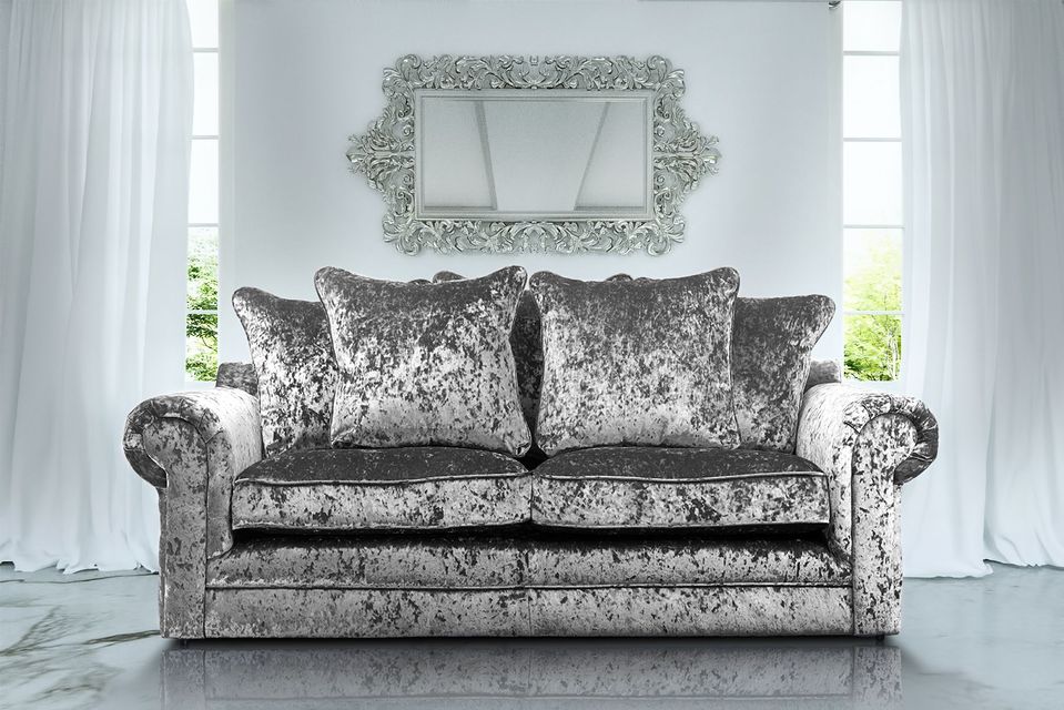 Luxury Crushed Velvet Sofa Set