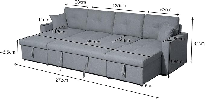Luxury U Shape Sofa Beds