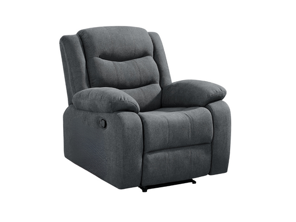 Manual Grey Recliner Sofa Set
