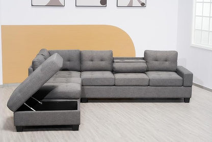 Western Bonded Leather Corner Sofa