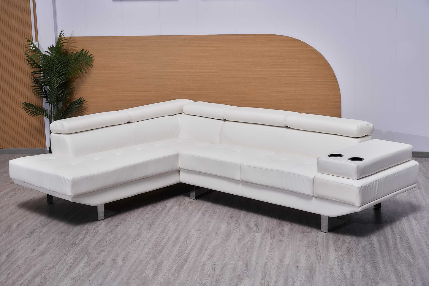 Classic Bonded Leather Corner Sofa