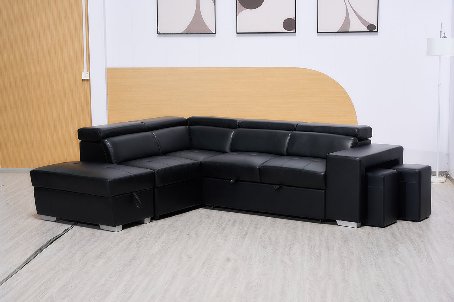 Modern Bonded Leather Sofa Beds