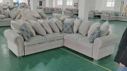 L shape sofa come bed Corner Sofa bed