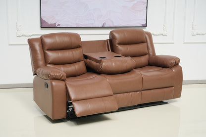 Roma Recliner Bonded Leather Sofa Set