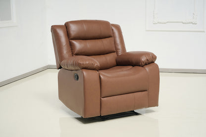 Roma Recliner Bonded Leather Sofa Set