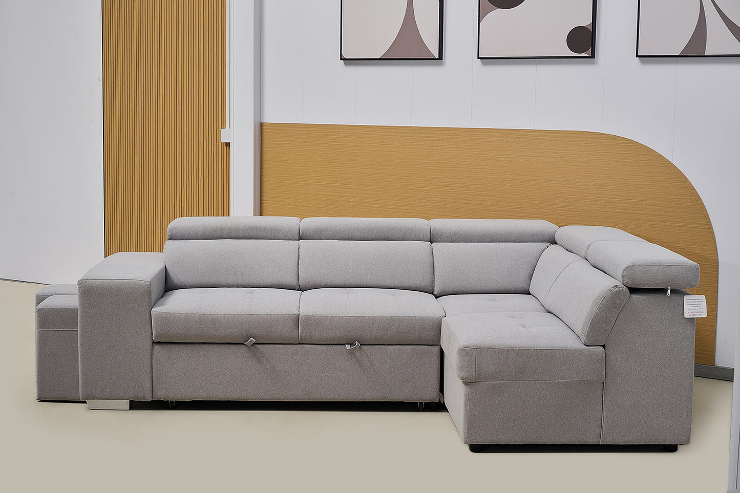 Multi-functional Fabric Corner Sofa Bed