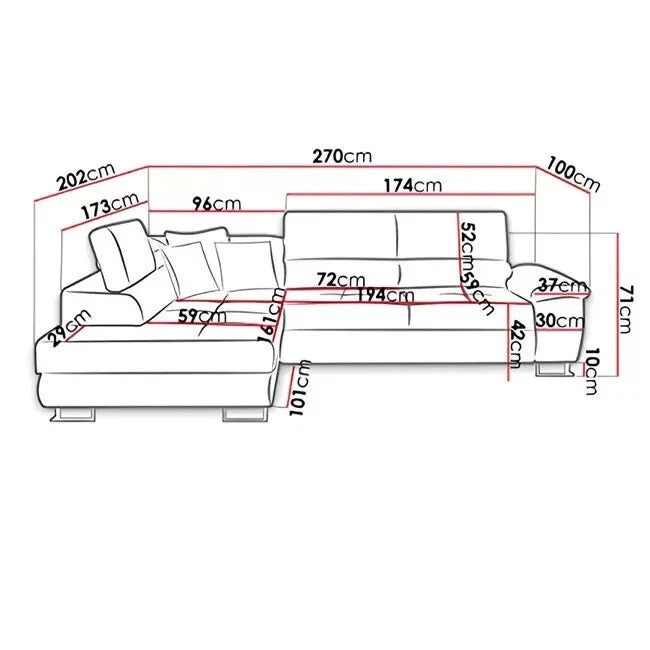 Anton Black & Grey Fabric Sofa Bed