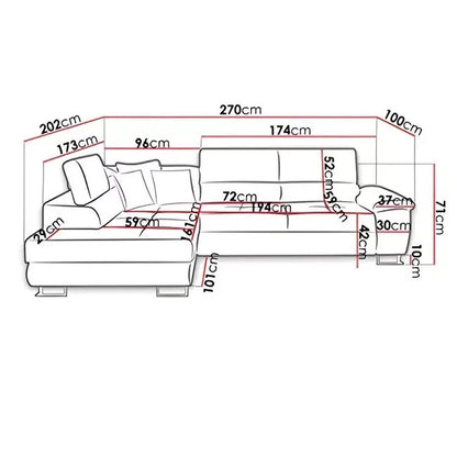 Anton Black & Grey Fabric Sofa Bed