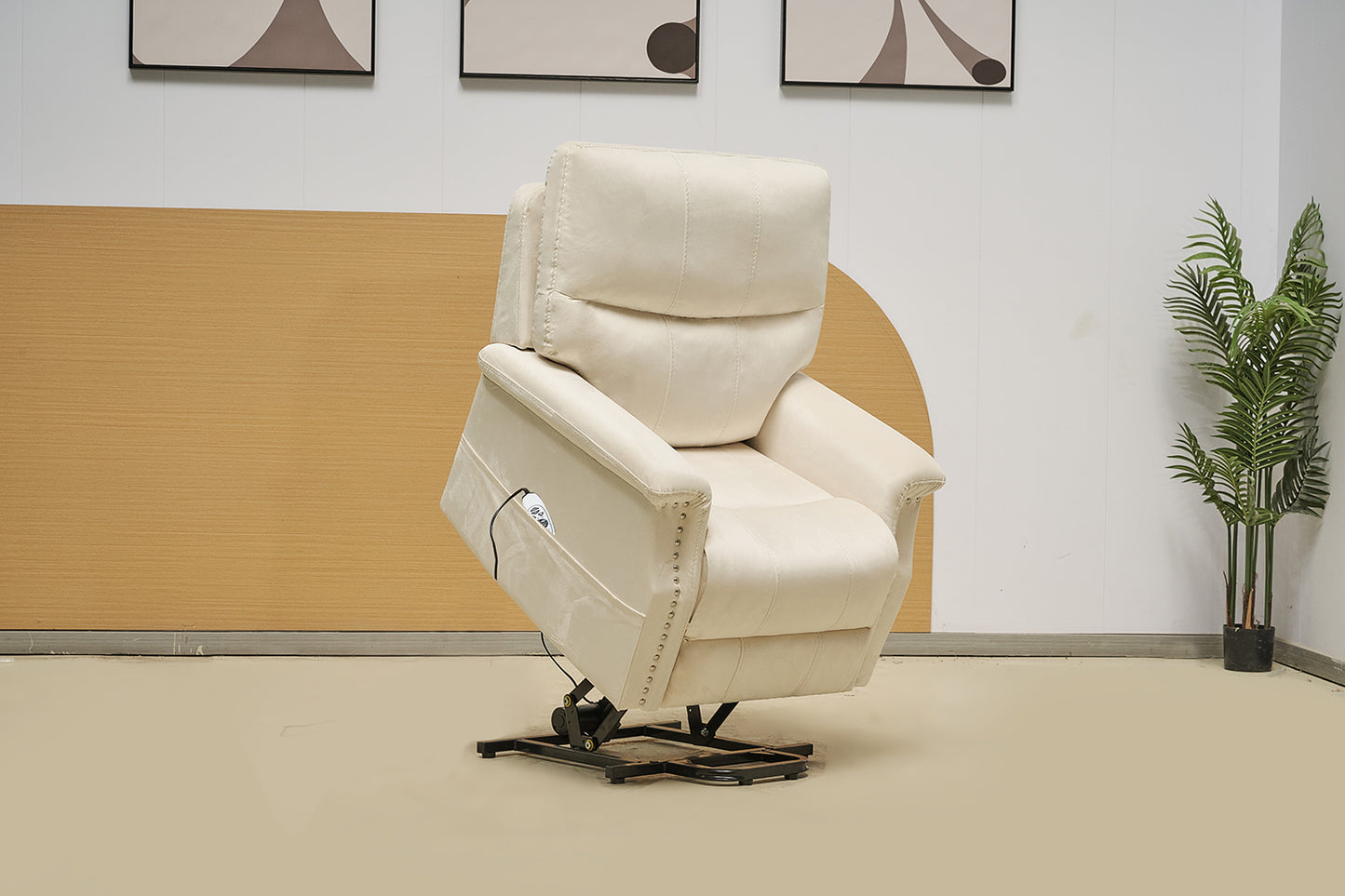 Plush Fabric Armchair Single Sofa