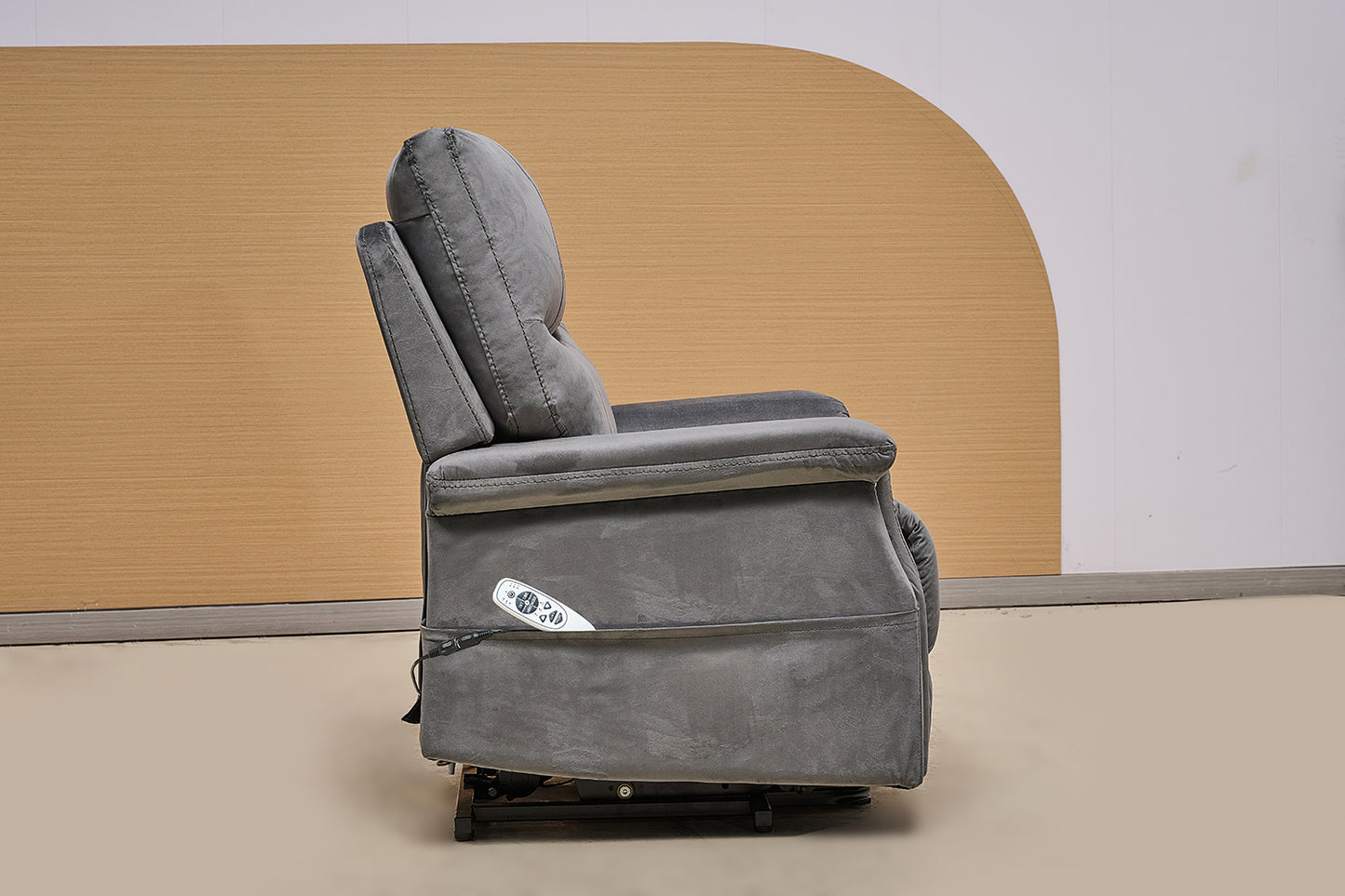 Plush Fabric Armchair Single Sofa
