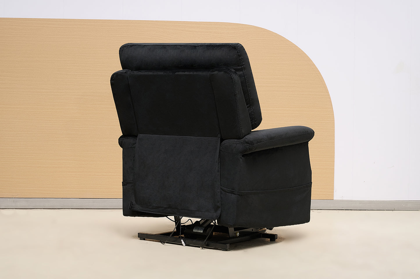 Plush Fabric Armchair Single Sofa