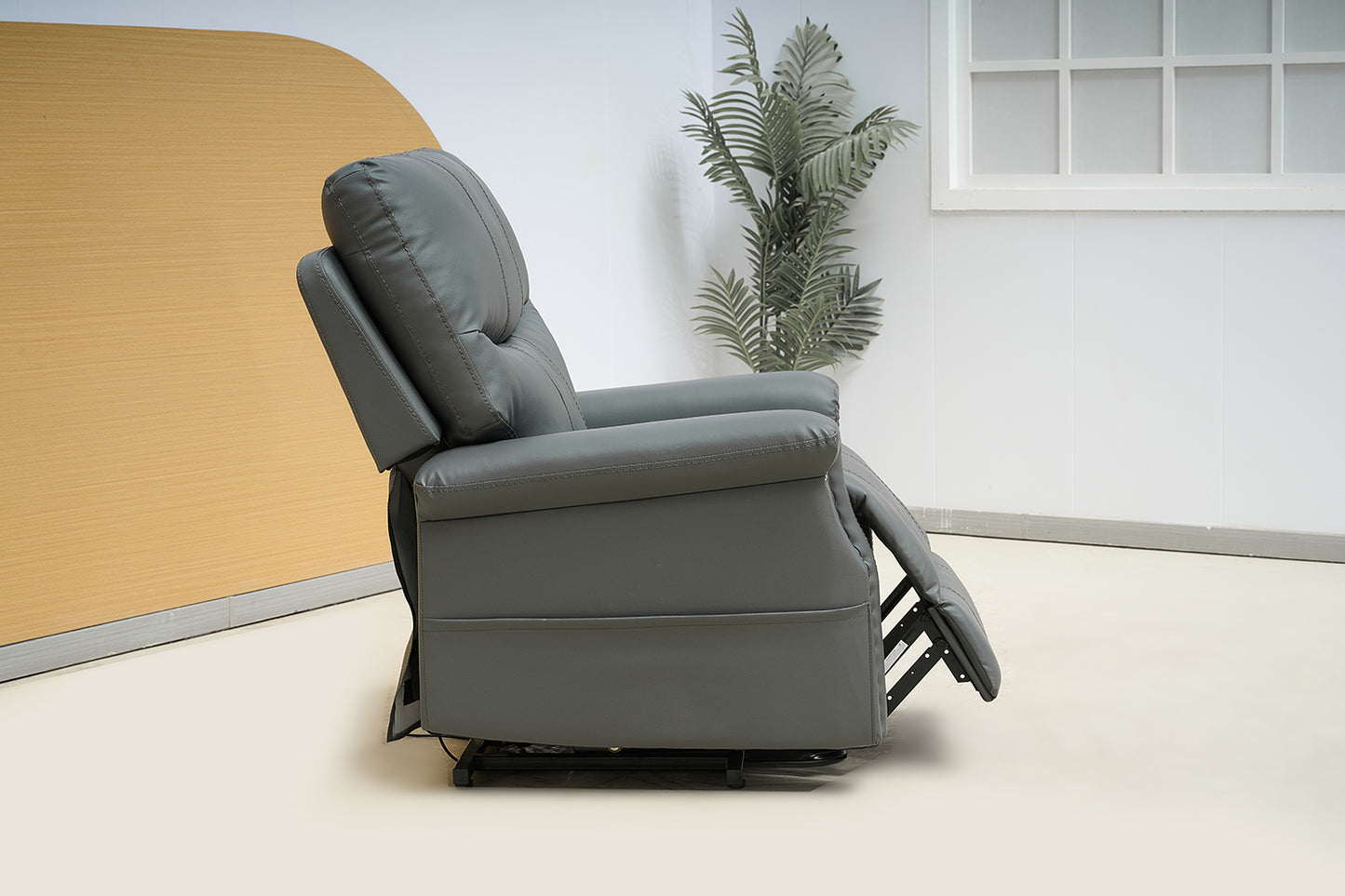 Leather Recliner Armchair Single Sofa