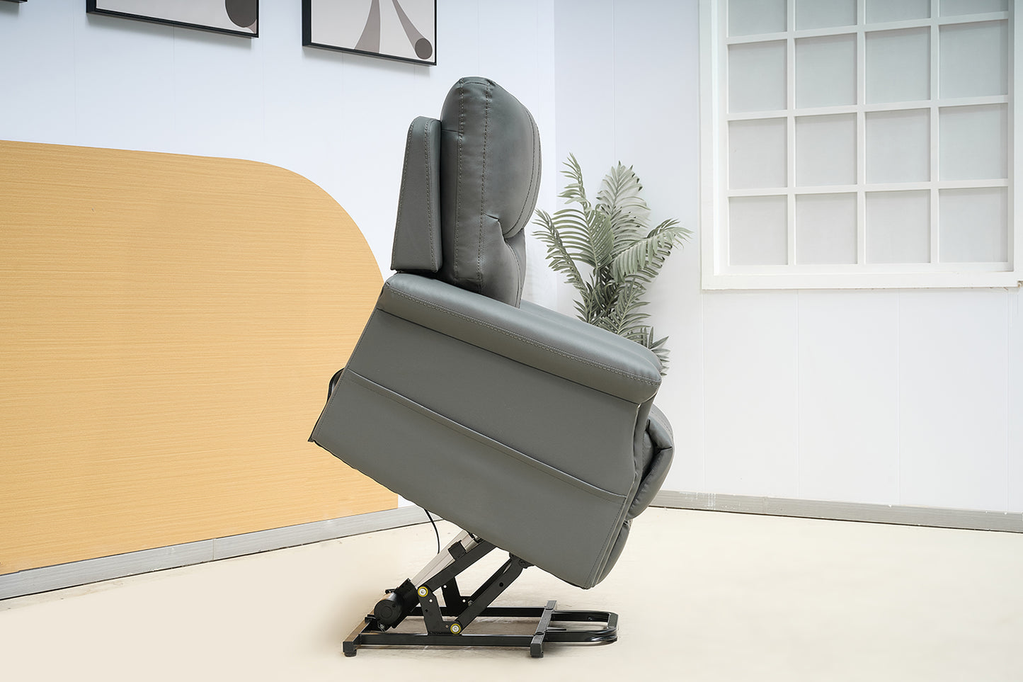 Leather Recliner Armchair Single Sofa