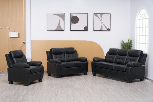Stylish Stationary Bonded Leather Sofas