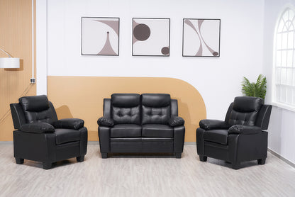 Stylish Stationary Bonded Leather Sofas
