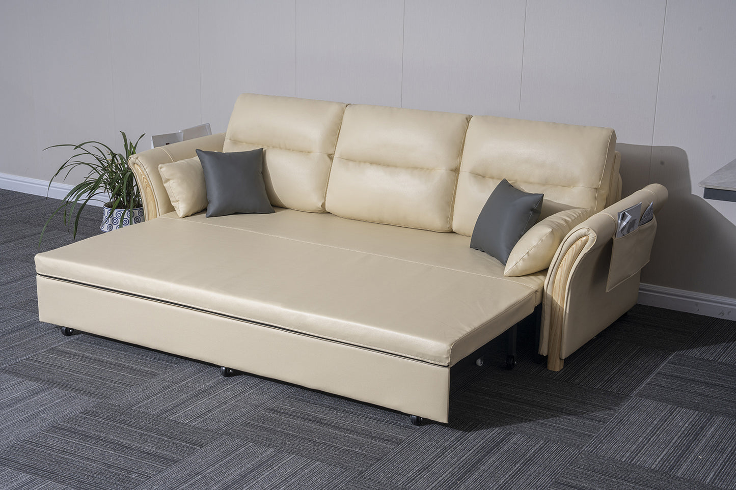 3 Seater Air Leather Sofa Bed