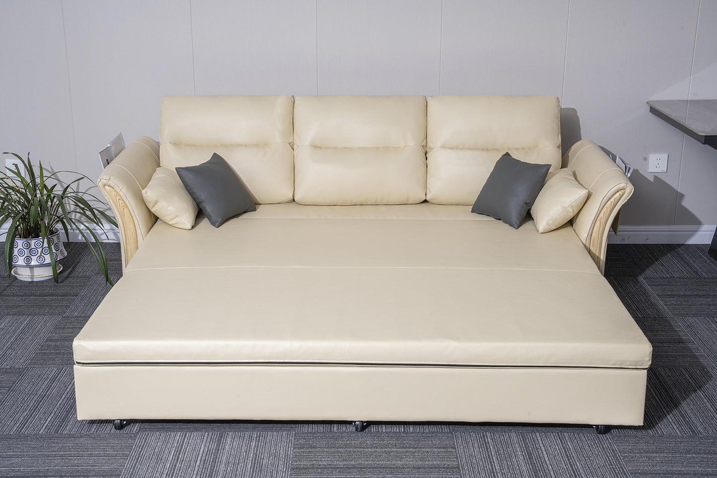 3 Seater Air Leather Sofa Bed