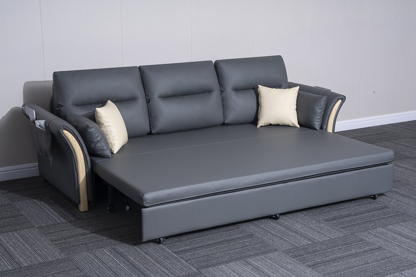 3 Seater Air Leather Sofa Bed