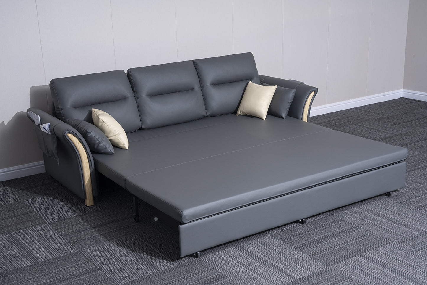 3 Seater Air Leather Sofa Bed
