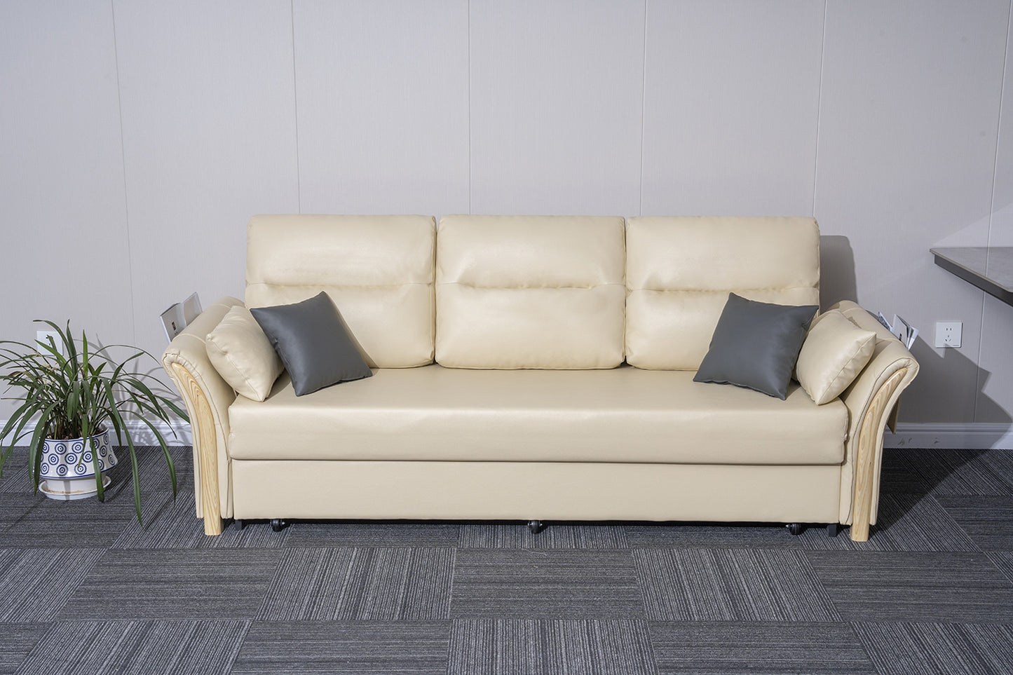 3 Seater Air Leather Sofa Bed