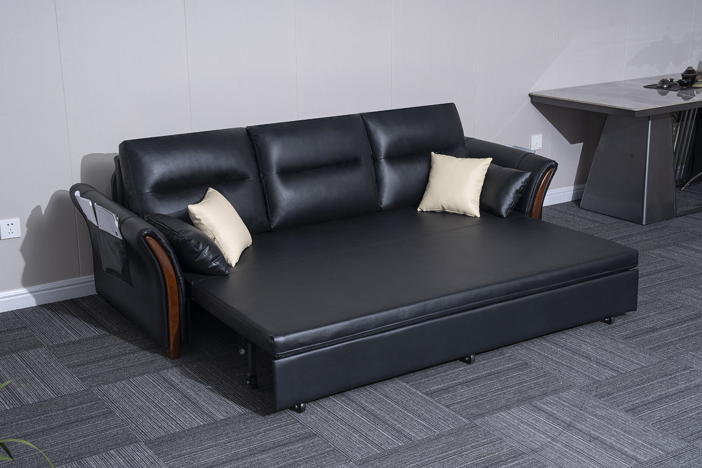 3 Seater Air Leather Sofa Bed