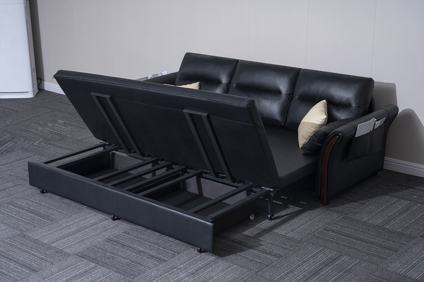 3 Seater Air Leather Sofa Bed