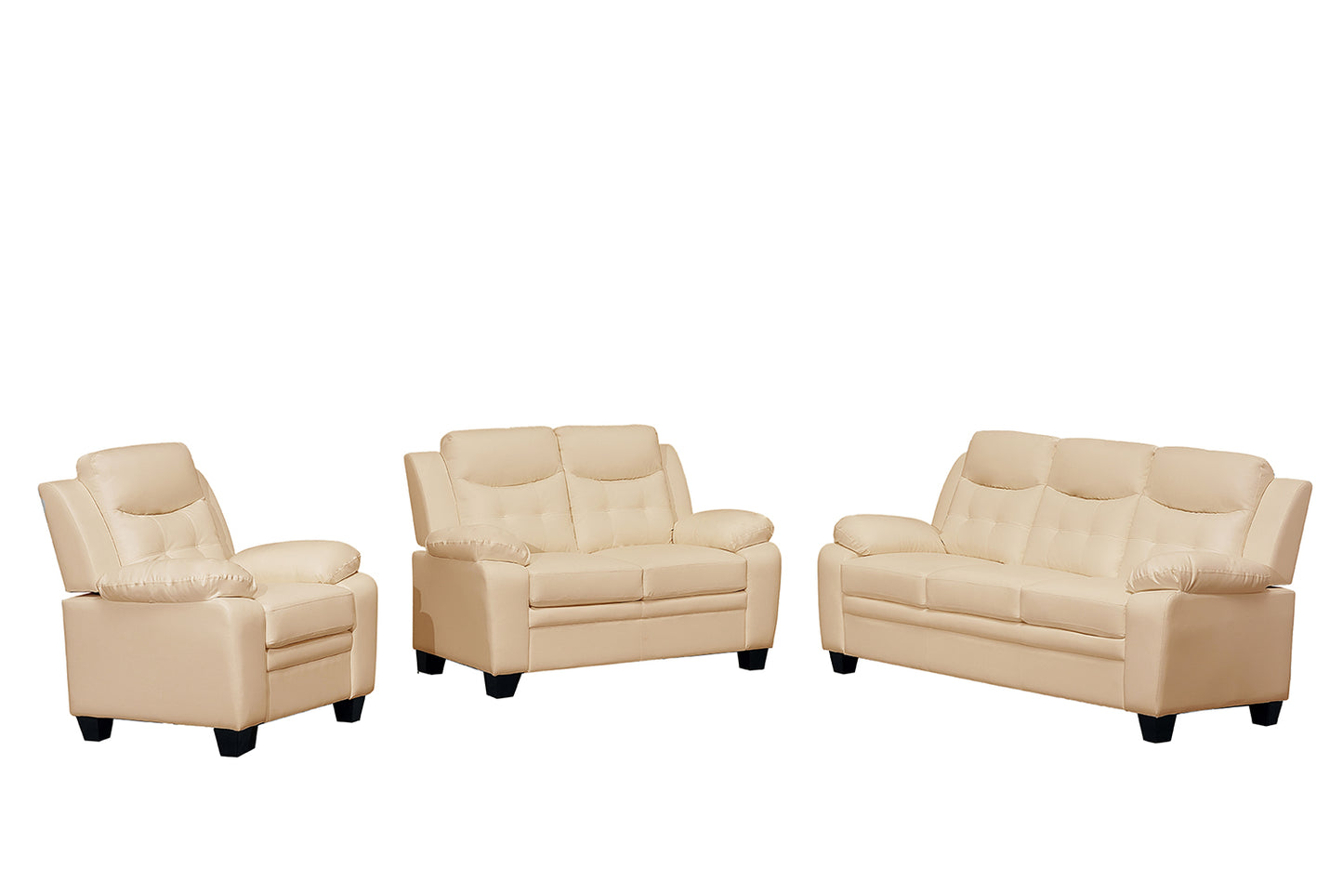 Stylish Stationary Bonded Leather Sofas