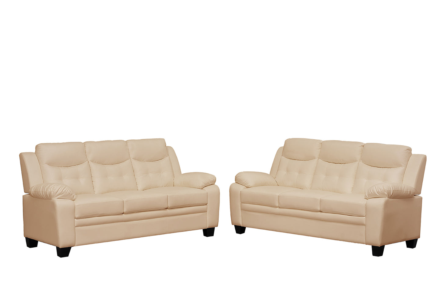 Stylish Stationary Bonded Leather Sofas