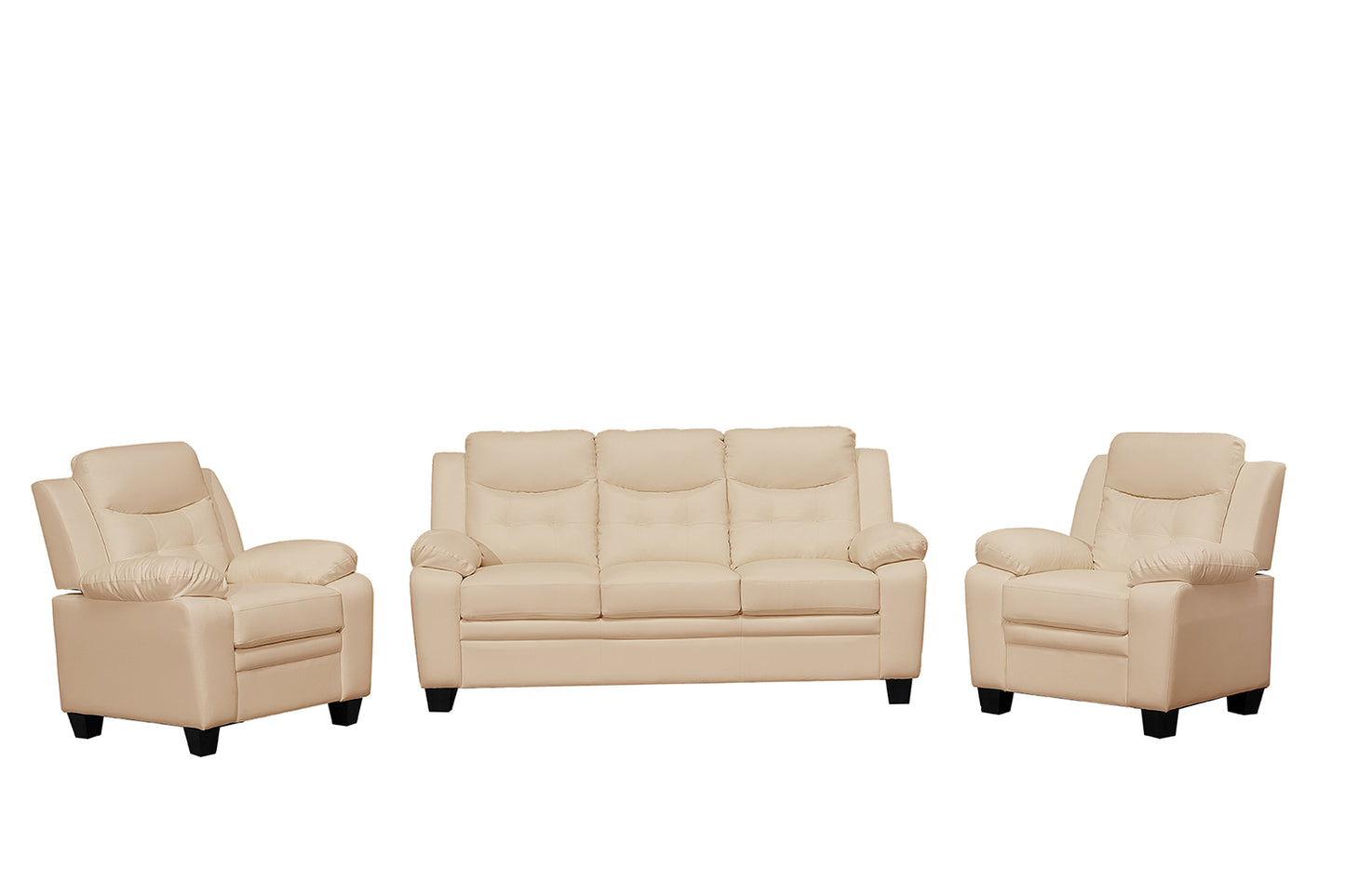 Stylish Stationary Bonded Leather Sofas