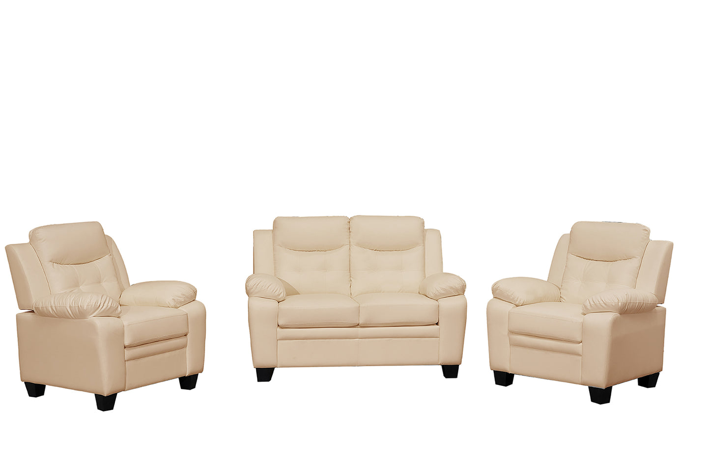 Stylish Stationary Bonded Leather Sofas