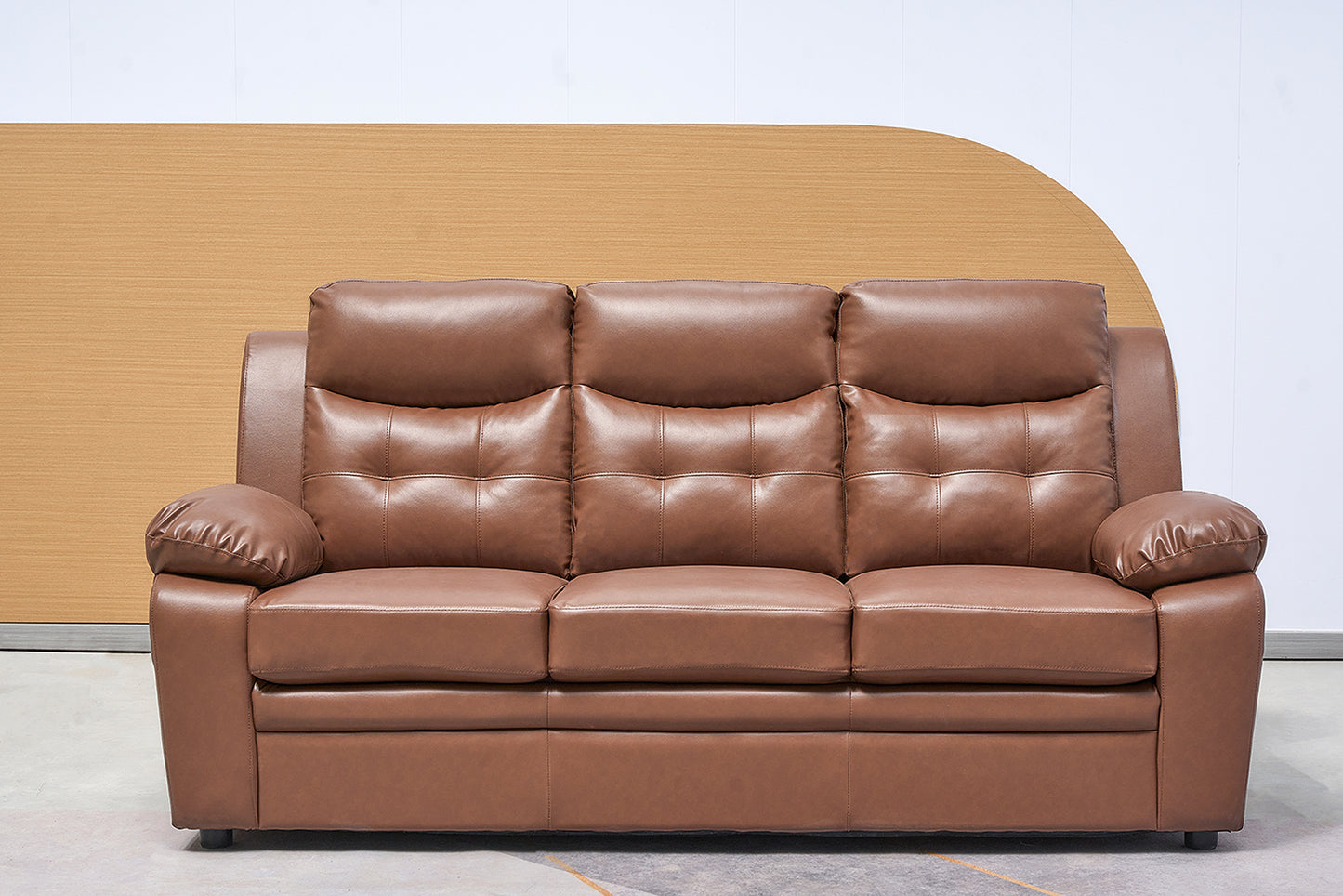 Stylish Stationary Bonded Leather Sofas