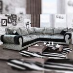 Black and Silver Corner couch