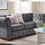 grey chesterfield 3 seater sofa